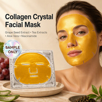 Masque facial en feuille de collagène pour usage domestique, à la niacinamide et à l'aloe vera, éclaircissant, hydratant, réducteur de rougeurs, nourrissant en profondeur