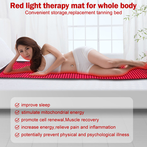 Couverture de luminothérapie rouge à intensité réglable pour sauna à domicile, favorise la récupération, tapis de luminothérapie rouge pour soulager la douleur corporelle complète - Product Image 4