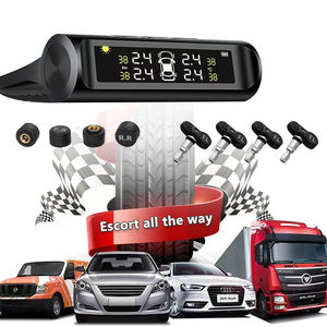 <span class=keywords><strong>Sensor</strong></span> de control de presión de neumáticos <span class=keywords><strong>TPMS</strong></span> Digital <span class=keywords><strong>Universal</strong></span> 4 pantalla LCD inalámbrica interna externa Material de plástico de carga Solar - Product Image 2