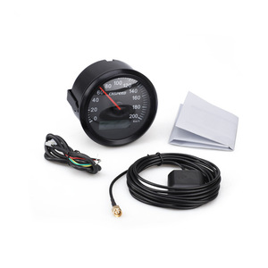 CNSPEED GPS มาตรวัดความเร็ว 200 กม.ชม. เปลือกสีดำสำหรับรถจักรยานยนต์การติดตั้งเพิ่มเติมอัพเกรด 12V 24V - Product Image 5