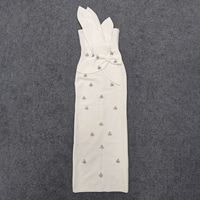 Robe longue moulante dos nu pour femme, élégante, pour soirée d'anniversaire ou soirée
