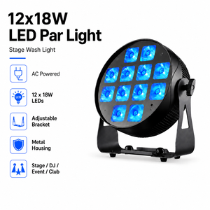 12x18W RGBWA UV LED Par Can <b>Light</b> for Wedding Uplight Stage Performance and Event Lighting - Product Image 2