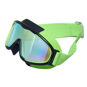 XIN YI XUAN Anti-Fog Swimming Goggles With Mirror Coated PC Lens Universal Fit Green Frame Black Strap Wide Vision Protection - Product Image 3