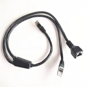 Özel RJ45 ağ Splitter kablo 8p8c adaptörü RJ45 1 erkek 2 Rj45 splitter Ethernet Lan kablosu