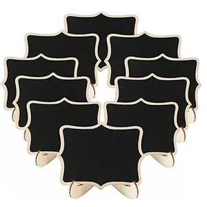 小さな黒板木材アーティファクトラミネート紙PVC片面ヨーロッパテーブルディスプレイカード家の装飾装飾品
