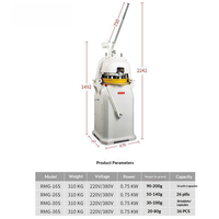 Machine semi-automatique CE pour la découpe de pâte à pizza et la mise en boule de la pâte / Diviseuse et bouleuse de pâte pour boulangerie à vendre aux Philippines
