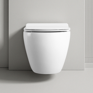 <span class=keywords><strong>WC</strong></span> suspendu en céramique minimaliste, <span class=keywords><strong>WC</strong></span> compact sans bride, profil mince, design haut de gamme, <span class=keywords><strong>WC</strong></span> gain de place pour salle de bain - Product Image 2