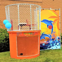 Backyard Party Time Juegos De Agua Easy Dunker Booth Réservoir gonflable pour éclaboussures d'eau