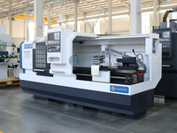 Tour à métaux CNC CK6136 d'occasion pour l'Allemagne, haute précision, état neuf, lit plat horizontal, prix compétitif, 220V GSK