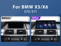 Vente flash : autoradio Android 10 DSP avec GPS intégré, écran portable de 10,25 pouces, compatible avec BMW X5 E70/X6 E71 2007-2013, navigation, Android Auto
