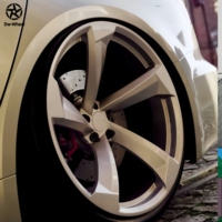 Jantes forgées sur mesure DW Style Rotor 19 20 21 22 24 pouces, concaves profondes, argentées, pour voitures particulières, compatibles avec Audi RSQ8 RS6 Avant RS7