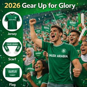 Sac de fan de football personnalisé, écharpe personnalisée, t-shirt de football, bandana, manchon de compression, bracelet, drapeau, cadeaux souvenirs pour fans - Product Image 1