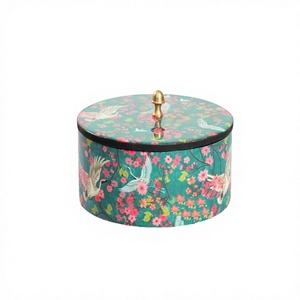 Boîte à roti de forme ronde avec bouton en bois poli doré Casserole Hot Pot Home Hotel Kitchenware Chapati Box à bas taux - Product Image 1