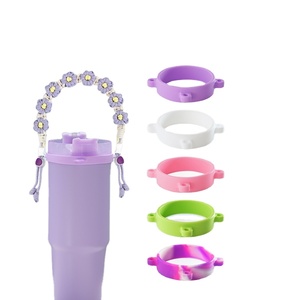 Chai nước xử lý Dây đeo Silicone chai nước sling, 3 lỗ an toàn chai Nước Chủ Ring cho Stanley cup phụ kiện - Product Image 1
