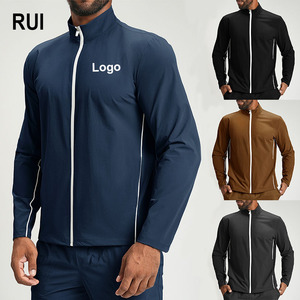Chaqueta Deportiva Ligera y Ecológica para Hombre, Transpirable, que Absorbe la Humedad, Ropa Deportiva Elegante para Correr, Venta al por Mayor RUIQUWIN - Product Image 1