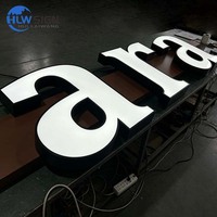 Enseigne lumineuse LED à lettres en relief pour extérieur, installation facile, haute luminosité, vente directe usine