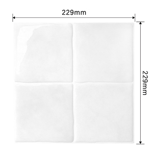 <span class=keywords><strong>Smart</strong></span> Tile 9 "X 9" Zellige-Dosseret de carrelage adhésif 3D pour cuisine, salle de bain, carrelage mural - Product Image 4