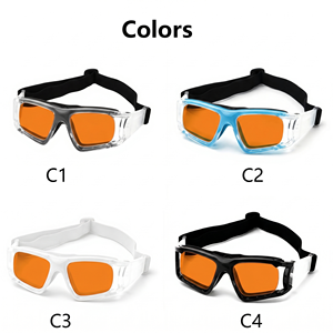 100% Blue Light Blocking TPE PC Wrap <b>Frame</b> Detachable Lining Myopia Lens Compatible Unisex Basketball Sports Protective Safety - Product Image 5
