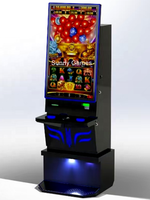 Máquina de Juegos Arcade Fury Series Skill Cabinet de 43 Pulgadas con Pantalla Táctil Vertical, Negra, Personalizada, con 4 Juegos Arcade