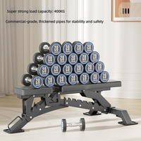 Banc de musculation inclinable et déclinable robuste avec système d'escalier à réglage rapide |   Banc de fitness multifonctionnel de qualité professionnelle