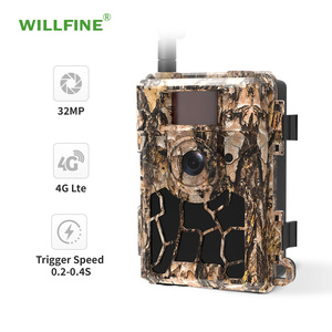 Caméra de chasse solaire CMOS 4G <span class=keywords><strong>MMS</strong></span>/SMTP/FTP 24MP Mini pour l'observation de la faune avec vision nocturne et alertes de détection de mouvement - Product Image 1