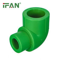 Matériaux de plomberie IFAN, vente chaude, eau chaude et froide, tuyau et raccords PPR allemands, insert en laiton, raccords filetés doubles PPR