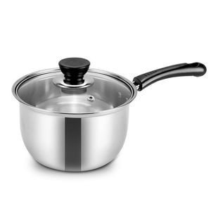 Ensemble de casseroles en acier inoxydable antiadhésif avec couvercle en verre, directement de l'usine, pour la cuisine quotidienne à la maison - Product Image 3