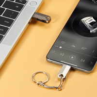 Clés USB métalliques personnalisées, clé USB haute vitesse 128 Go, clé USB portable TYPE C, clé mémoire