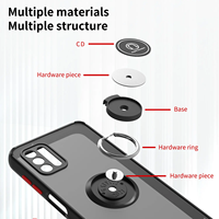 Étui de protection arrière en TPU écologique antichoc mat uni pour 50 Pro G Stylus