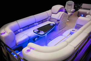เรืออลูมิเนียมแบบแพ Pontoon ยี่ห้อ Ecocamor รุ่นปี 2025 ขนาด 25 ฟุต พร้อมขาย เรือยอชท์ FRP สำหรับตกปลา ใช้งานกลางแจ้ง ใช้พลังงานไฟฟ้า รวมเครื่องยนต์ - Product Image 5