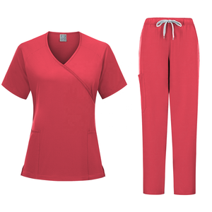 Uniformes de trabajo de médico de hospital esmerilado para mujer al por mayor, uniformes unisex multicolores médicos quirúrgicos enfermera - Product Image 4