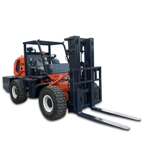 LTMG 4X4 off road forklift 3ton 5ton 3000KG 3500KG 5000KG 4WD rough terrain forklift used in mountain