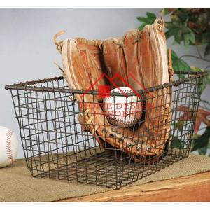 Panier en métal pour usage domestique dans la cuisine Paniers de rangement pour restaurants et bars Fer Acier Carré Noir Organisateur utilitaire pour la maison - Product Image 2