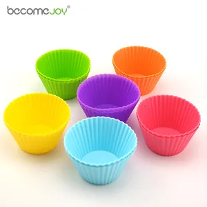 Sản Xuất Tùy Chỉnh Silicone Vòng Cup Bánh Nướng Cupcake Baking Khuôn Mẫu