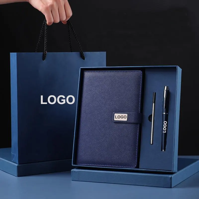 2023 diário dom conjunto A5 cadernos LOGO brindes personalizáveis business office notepad com caneta e recarga extra