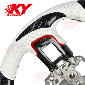 Volante Deportivo Personalizado de Fibra de Carbono para Ford Mustang GT 2015-2023 GT500 Shelby EcoBoost, Accesorios para Automóviles - Product Image 2