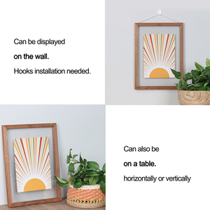 Rắn gỗ cứng 16x20 nổi khung hình khung rõ ràng Acrylic kính hiển thị bất kỳ kích thước hình ảnh lên đến A2 cho tường bảng Top - Product Image 5