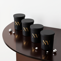 Wadah Lilin Kaca Iridescent 220ml 315ml 420ml Bulat, Dapat Digunakan Kembali, dengan Tutup Kayu