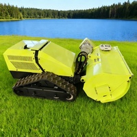 Tondeuse à gazon robotisée de type fléau télécommandée, 800 mm de large, tout-terrain, machine de débroussaillage et de tonte agricole et forestière