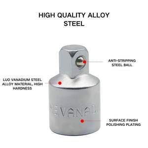WZAUTO Adaptor tingkat industri Reducer Socket Female Male ukuran konversi berlapis krom CR-V Alloy 1/<span class=keywords><strong>2</strong></span> "<span class=keywords><strong>3</strong></span>/8" 1/4 "Square Drive - Product Image 4
