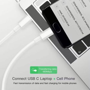 สายชาร์จโทรศัพท์แบบ Type C to Type C ยาว 1 เมตร 20 วัตต์ รองรับการชาร์จเร็ว สายดาต้า USB-C สำหรับ IP 16 15 14 13 12 11 - Product Image 6