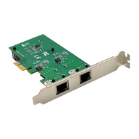 Carte réseau serveur Ethernet LAN double port/RJ45 2.5GbE interne PCIe X1 RTL8125BG en stock