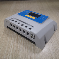 Contrôleur de charge solaire 10a 20a 30a 40a 50a 60a 12v 24v PWM Régulateur de charge solaire manuel Batterie Contrôleur solaire