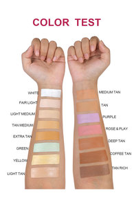 Tùy Chỉnh DIY 15-Màu Vegan Lâu Dài Matte Kem Che Khuyết Điểm Bảng Màu Đen Không Thấm Nước Bảo Hiểm Đầy Đủ Kem Nền Tảng Trang Điểm Khoáng Sản - Product Image 4