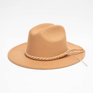 Chapeau Fedora en feutre à large bord de luxe 2025 avec pompon pour femmes et hommes – Chapeaux Jazz classiques en gros pour toutes les saisons - Product Image 1