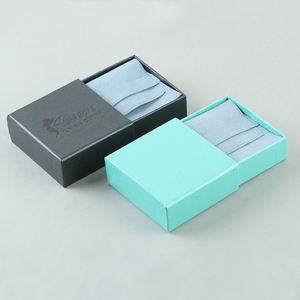 Custom Drawer Jewellery Box Cajas Para Joyeria Paper Cardboard Gift Jewelry Sliding Box With Jewelry Microfiber <b>Pouches</b> - Product Image 2