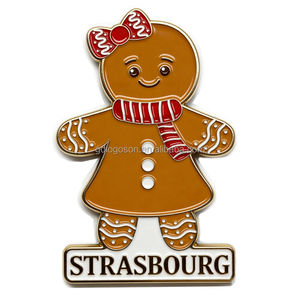 Aimants de réfrigérateur Alsace en forme de Brezel, aimant de réfrigérateur personnalisé en métal en forme de cigogne, souvenir de <span class=keywords><strong>Strasbourg</strong></span>, vente directe d'usine - Product Image 5