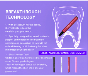 Stylo blanchissant pour les dents avec logo personnalisé, gel blanchissant pour les dents 3 ml, <span class=keywords><strong>peroxyde</strong></span> <span class=keywords><strong>de</strong></span> carbamide - Product Image 5