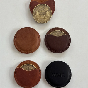 Porte-monnaie rétro en cuir véritable, <span class=keywords><strong>mini</strong></span> pochette pour pièces de monnaie, étui simple pour pièces de monnaie - Product Image 5