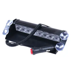 The front and rear windshield LED flash warming light Suction Cup Flashing Red/White/Blue Lights